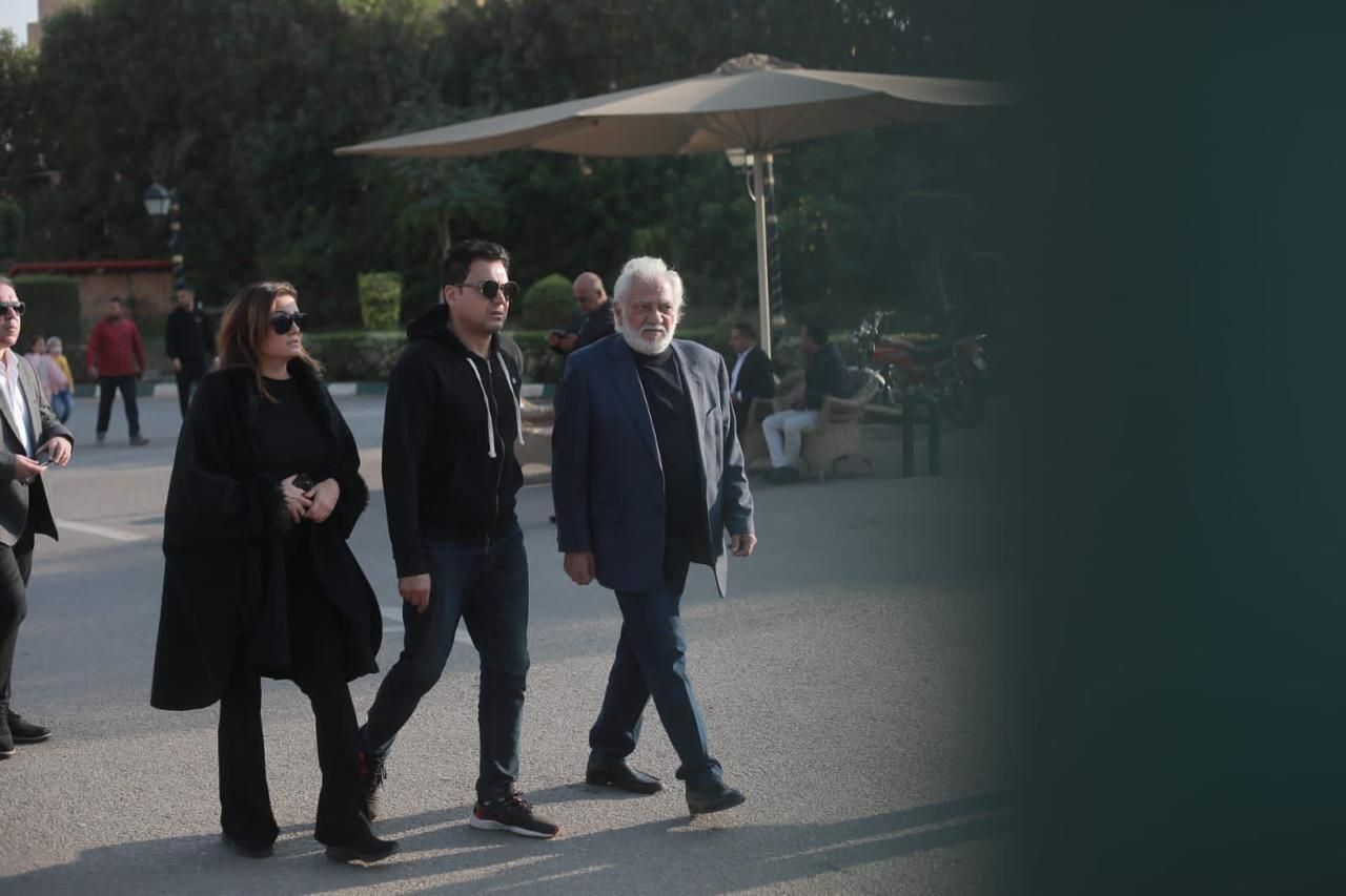 نجوم الفن يودعون ناهد فريد شوقي ( صور)