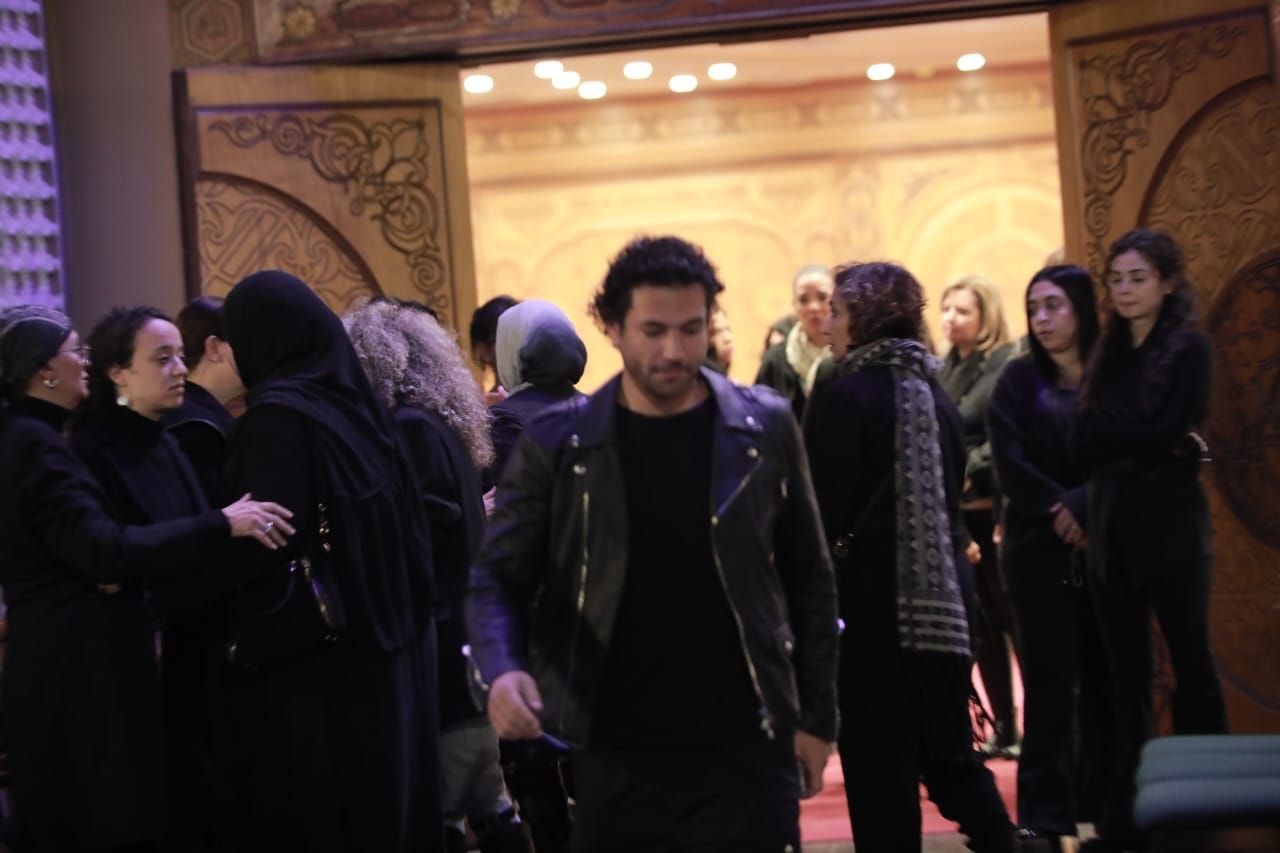 أحدث ظهور لـ حسن الرداد في عزاء الراحل أشرف عبد الغفور