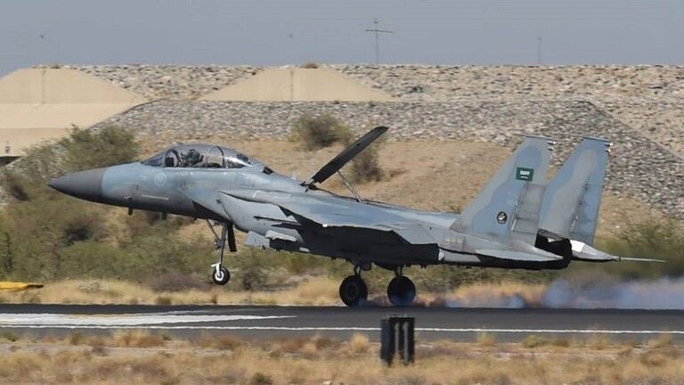 سقوط طائرة سعودية مقاتلةأثناء مهمة تدريبية