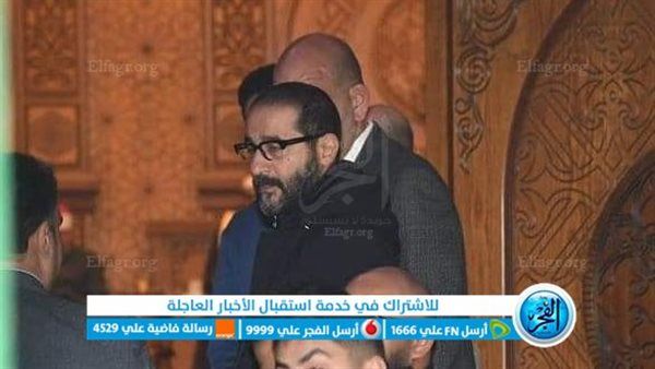 محمود سعد يشارك في عزاء شقيق الفنان أحمد حلمي