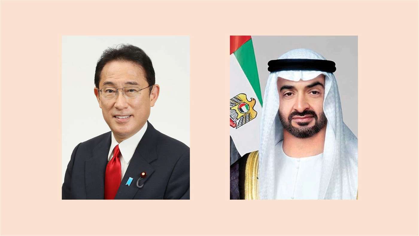 رئيس الدولة ورئيس وزراء اليابان يبحثان هاتفياً علاقات البلدين