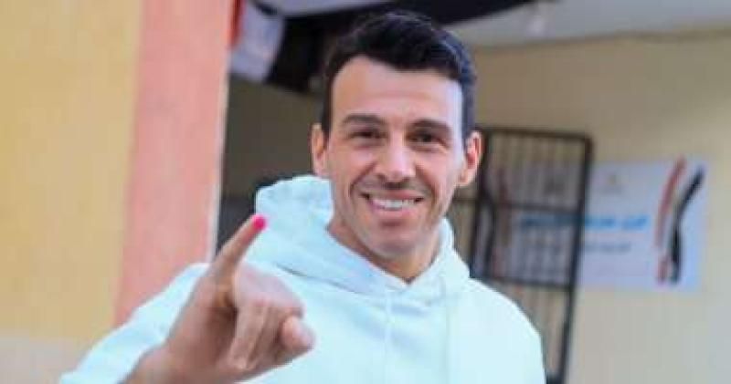 رامي رضوان يدلي بصوته في ثالث أيام الانتخابات الرئاسية