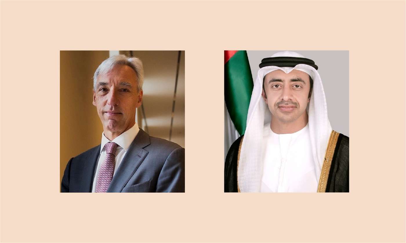 عبدالله بن زايد ووزير خارجية البرتغال يبحثان هاتفيا العلاقات الثنائية والتطورات في المنطقة