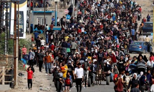 100 ألف نازح وصلوا رفح الأيام الماضية