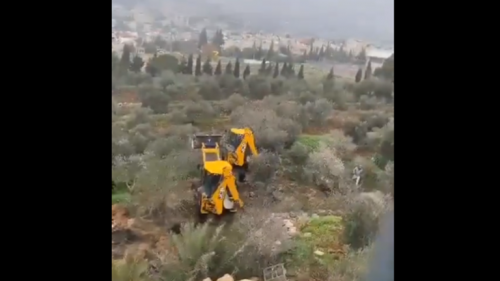 اعتقالات ومصادرة أراض بالقدس لإقامة شارع استيطاني .. فيديو