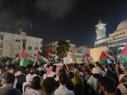 فيديو .. اعتصام قرب سفارة الاحتلال بعمّان