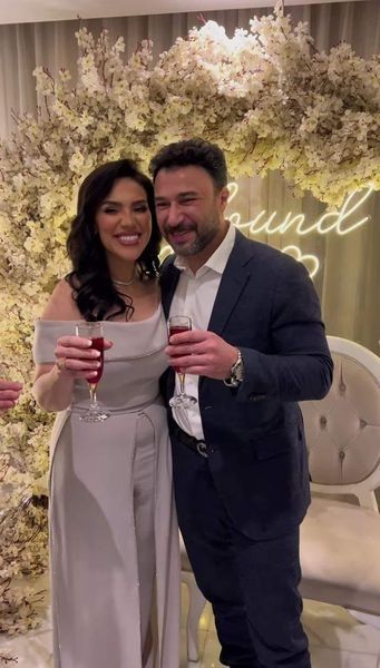 نجوم الفن يهنئون مي فاروق ومحمد العمروسي بمناسبة خطوبتهما