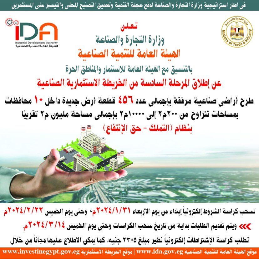 التنمية الصناعية تطلق المرحلة السادسة من الخريطة الإلكترونية…