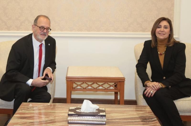 وزيرة الثقافة تلتقي أمين عام الاتحاد الدُولي للناشرين لمناقشة سبل التعاون المشترك