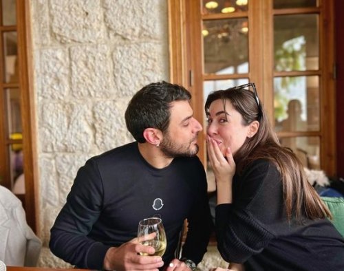 وسام فارس يحتفل بعيد ميلاد سارة أبي كنعان