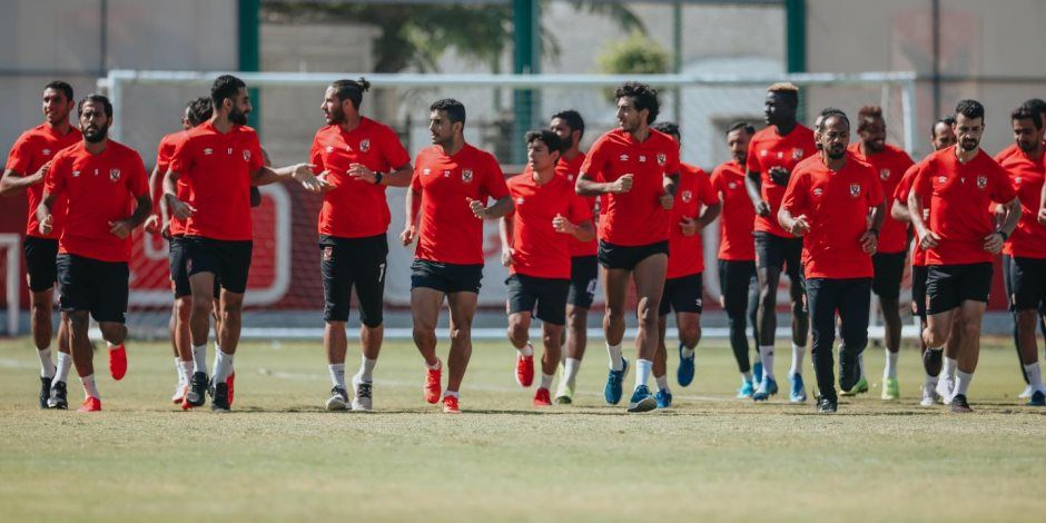 محاضرة من كولر فى مران الأهلي وفقرة بدنية ومشاركة أليو ديانج