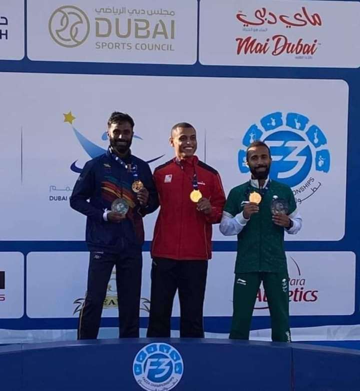ابن بنى سويف يتوج بذهبية بطولة فزاع الدولية لألعاب القوى البارالمبية