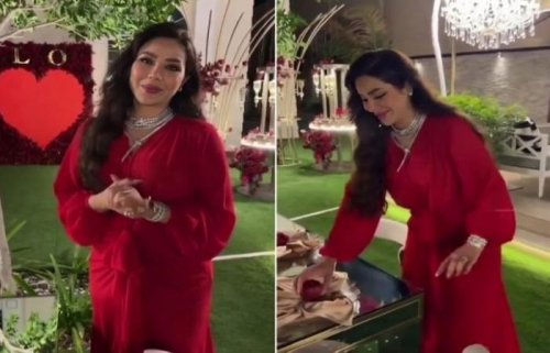 اتفرج .. كيف احتفلت لجين عمران بـ"عيد الحب"