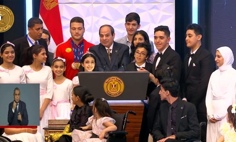 "سنستمر في دعم القضية الفلسطينية".. أبرز تصريحات الرئيس السيسي خلال احتفالية قادرون باختلاف