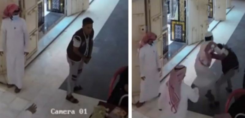 كاميرا مراقبة توثق حدث صادم ..اتفرج شاب سعودي يطلق النار داخل أحد الأسواق وماقام به شاب اخر أذهل الجميع!
