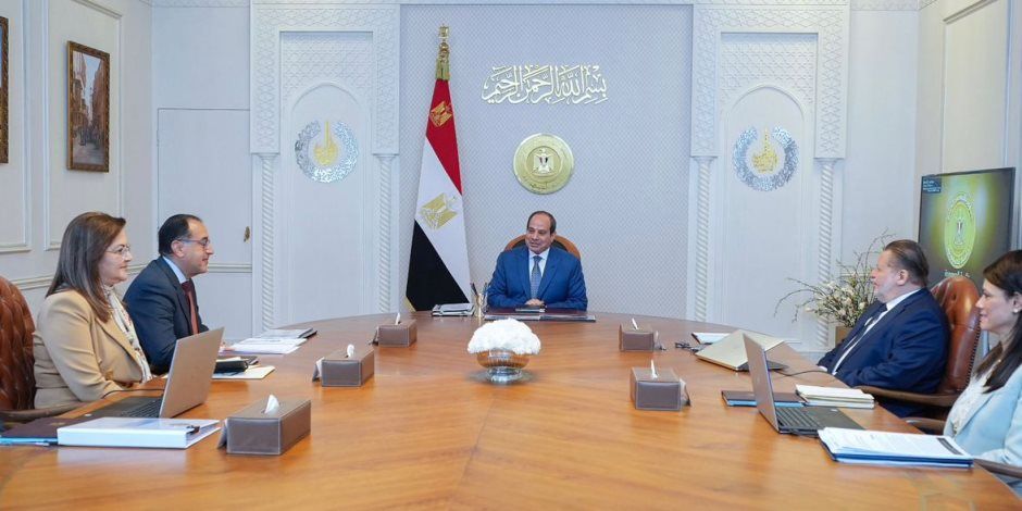 الرئيس السيسى يبحث إجراءات مواجهة التضخم وضمان استقرار أسعار السلع