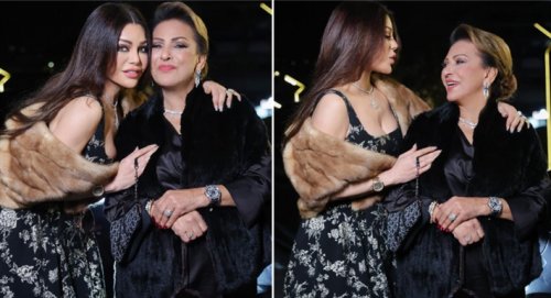 هيفاء وهبي تعايد والدتها بمناسبة عيد الأم