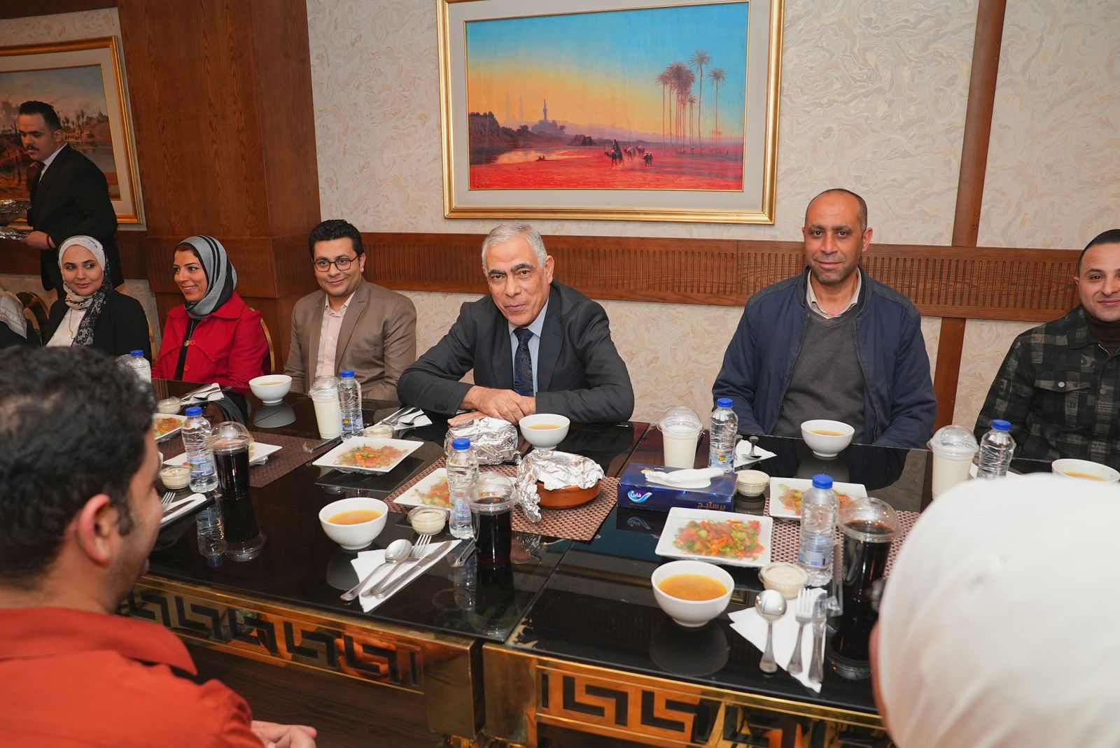 النائب العام يشهد إفطار رمضان مع موظفى النيابة العامة