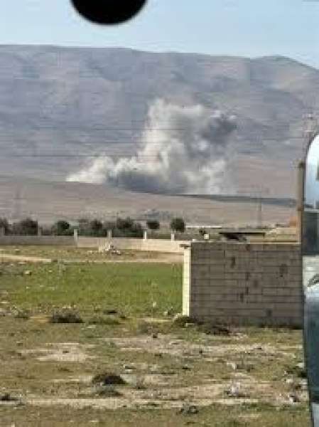 غارة إسرائيلية على منطقة وادي النيرة في البقاع الشمالي بلبنان