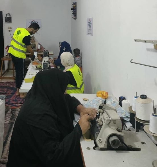 التحالف الوطني يدرب 50 فتاة وسيدة على التفصيل والخياطة بشمال سيناء