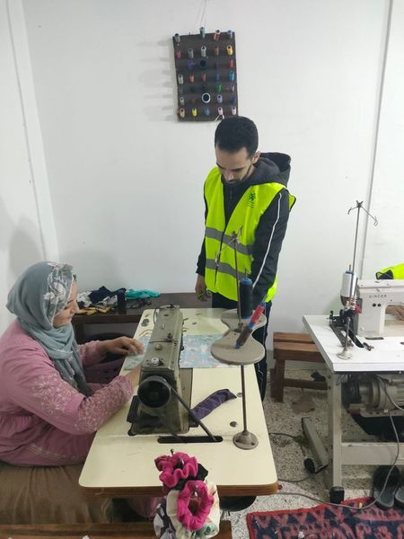 التحالف الوطني يدرب 50 فتاة وسيدة على التفصيل والخياطة بشمال سيناء