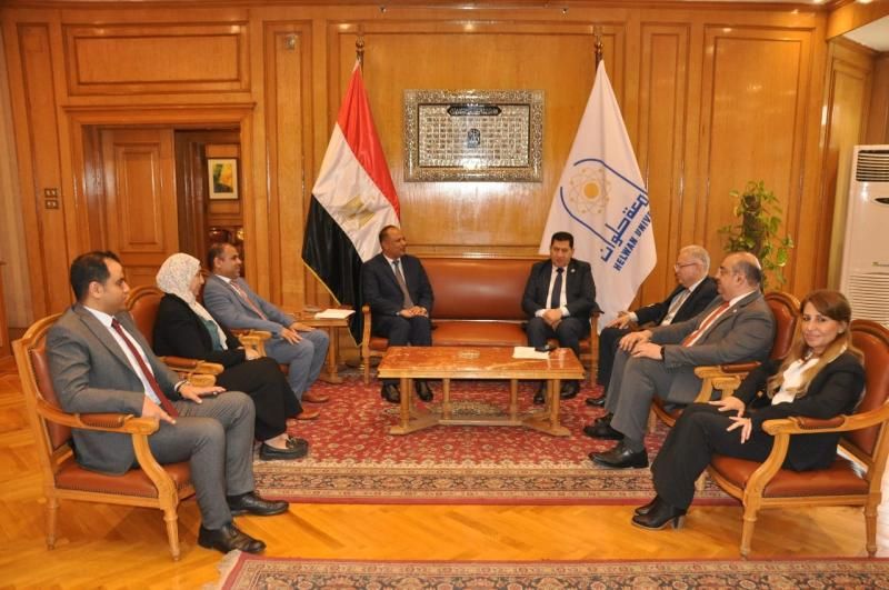 جامعة حلوان تستضيف المستشار الثقافي اليمني لبحث سبل التعاون