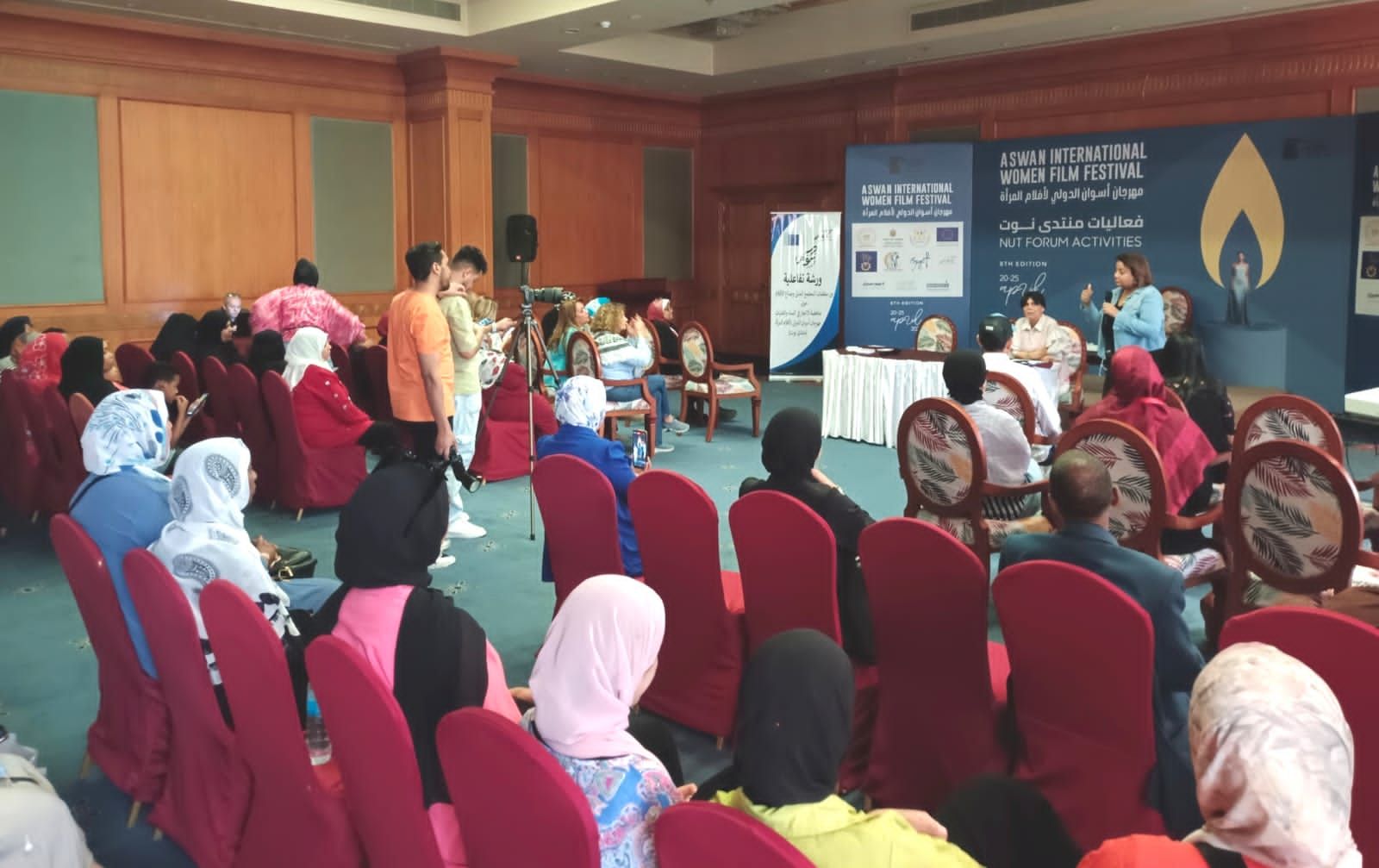 منتدى نوت بمهرجان أسوان: الدراما دورها مهم في طرح قضايا زواج الأطفال والختان والعنف ضد المرأة