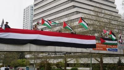 أخبار اليمن : وقفة احتجاجية في كندا تضامناً مع اليمن وغزة
