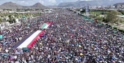 أخبار اليمن : طوفان بشري بصنعاء.. مع غزة حتى النصر