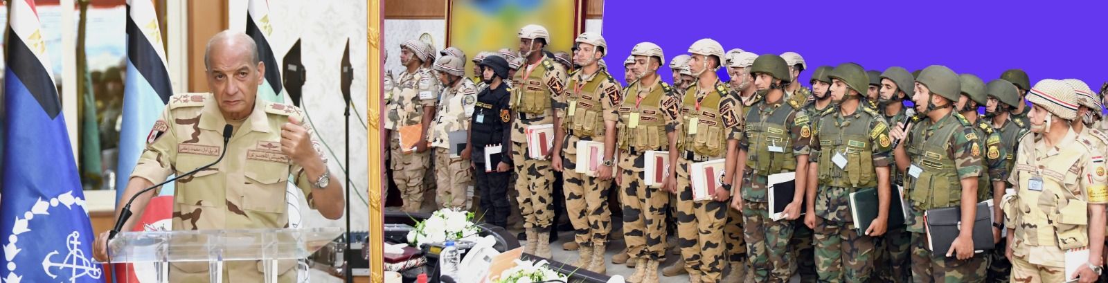 وزير الدفاع يشهد مشروع مراكز القيادة بإحدى الجبهات الرئيسية بالقوات المسلحة