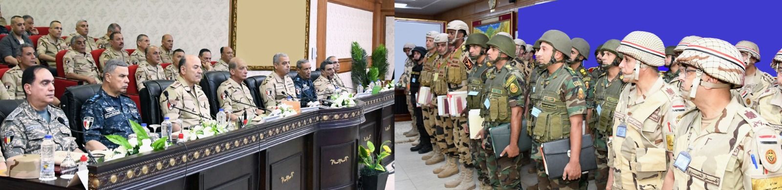 وزير الدفاع يشهد مشروع مراكز القيادة بإحدى الجبهات الرئيسية بالقوات المسلحة