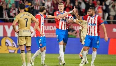 جيرونا ينهي موسماً تاريخياً بسباعية