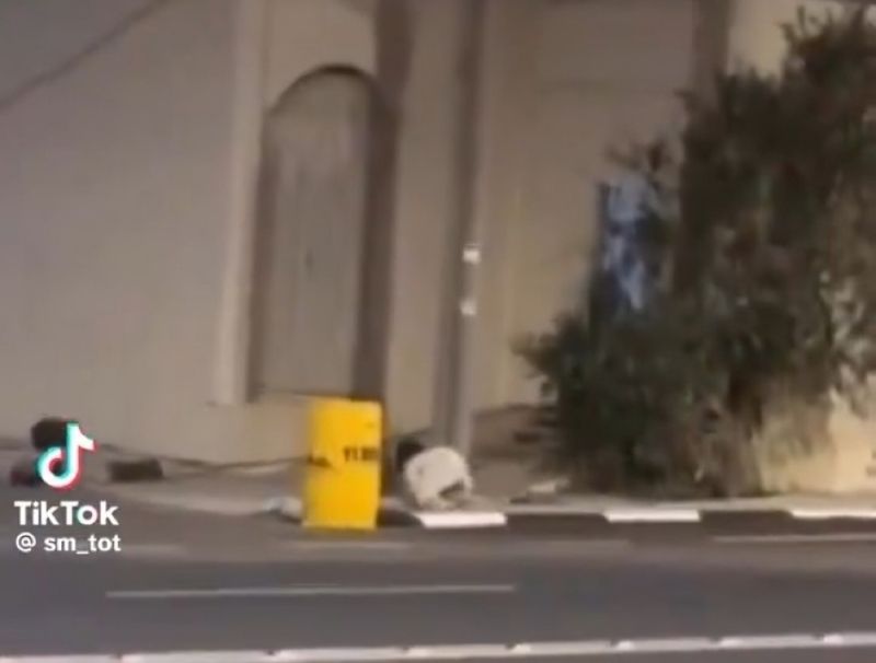 اتفرج بالفيديو .. كائن غريب على هيئة طفل رضيع يحبو خارج منزل ليلا يثير الجدل!