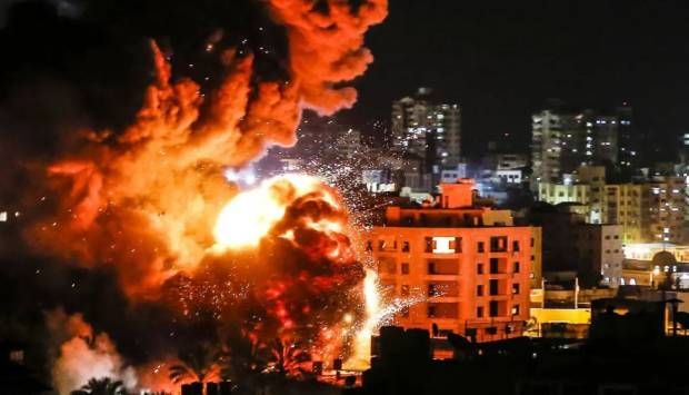 ارتقاء 10 شهداء في قصف تجمع مواطنين شرقي رفح الفلسطينية