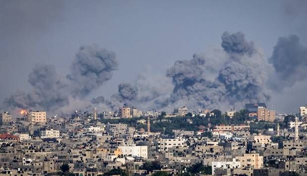 استشهاد 7 فلسطينيين فى قصف إسرائيلى استهدف مخيم النصيرات وغزة