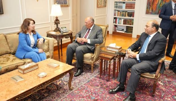 وزير الخارجية يشيد بجهود مديرة مكتب الأمم المتحدة المعني بالمخدرات