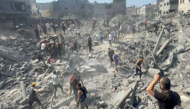 جريمة إسرائيلية جديدة.. استهداف يخلف دمارا من قبل الاحتلال لمخيم المغازي