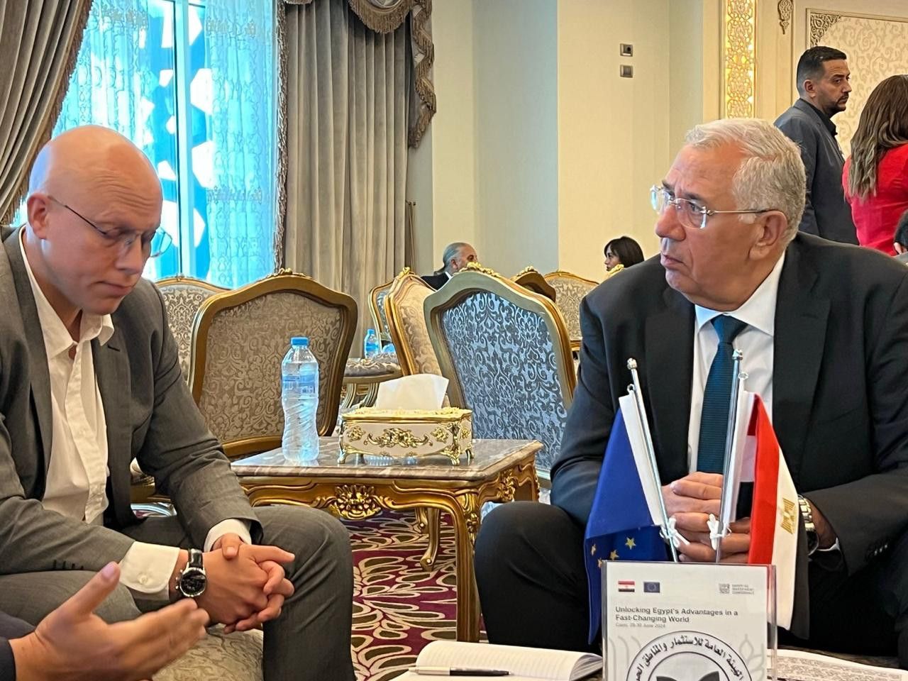 على هامش مؤتمر الاستثمار المصري الأوروبي.. الزراعة تبحث تسويق تقاوي البطاطس