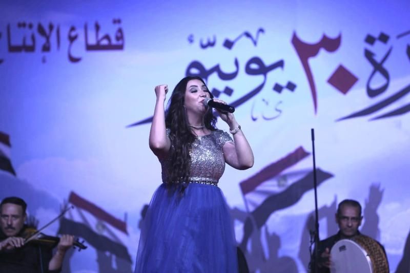 آية عبد الله تُحيي احتفال ”الإنتاج الثقافي” بذكرى ثورة ٣٠ يونيو