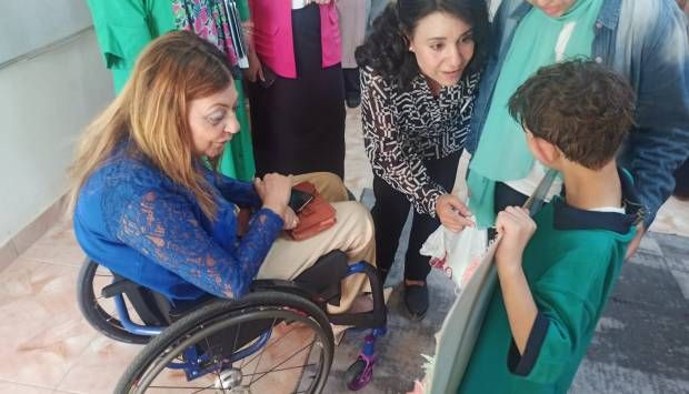 إيمان كريم تشارك في الاحتفال باليوم العالمي للأصم الكفيف (صور)