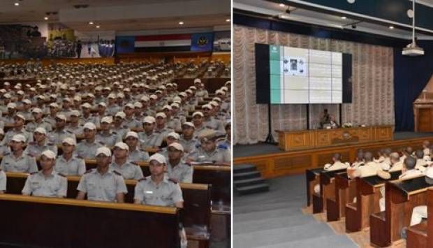 لقاء تثقيفى مع طلبة كلية الشرطة بالتنسيق مع الصليب الأحمر