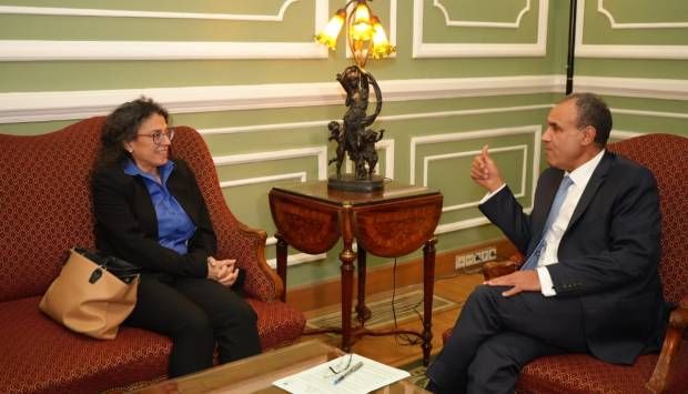 وزير الخارجية والهجرة يلتقي القائمة بأعمال البعثة الأممية إلى ليبيا