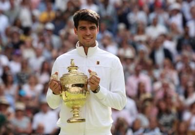 ألكاراز يتوج ببطولة ويمبلدون للمرة الثانية