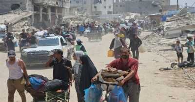 أخبار اليمن : 180 ألف فلسطيني نزحوا من خان يونس في 4 أيام