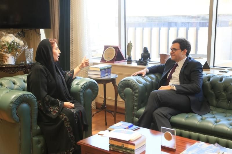 وزير الثقافة يستقبل سفيرة الإمارات لبحث سُبل تعزيز التعاون المشترك في مجالات...