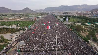 أخبار اليمن : حشود مليونية بصنعاء نصرةً لغزة