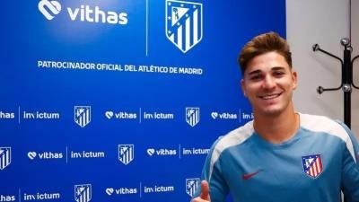 أتلتيكو مدريد يعلن تعاقده مع جوليان ألفاريز
