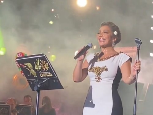 أصالة تغني للشعب الفلسطيني في مهرجان قرطاج