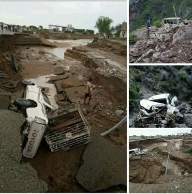 أخبار اليمن : وفاة 33 مواطنا وتصدع 200 منزلا بسيول المحويت