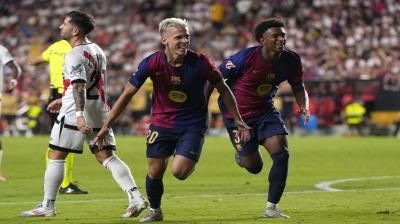 برشلونة يهزم رايو فايكانو ويتصدر الليغا